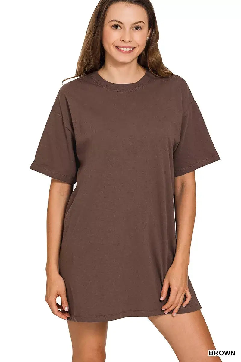Zenana Short Sleeve Mini Tee Dress Hauptbild