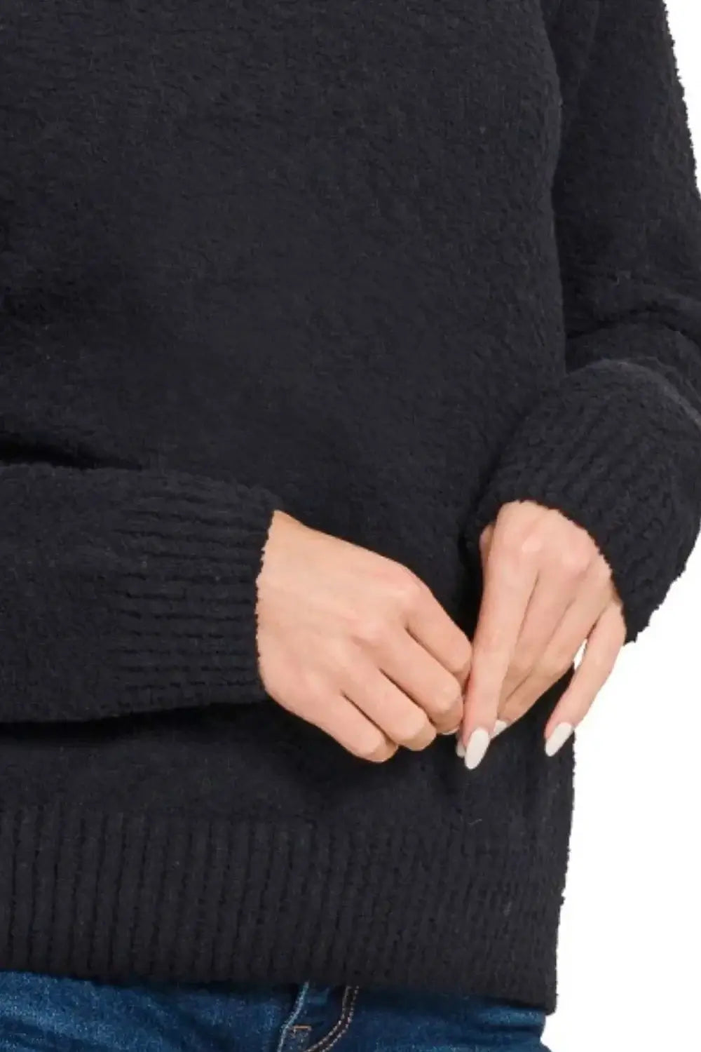 Zenana Turtle-neck Long Sleeve Sweater