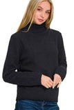 Zenana Turtle-neck Long Sleeve Sweater