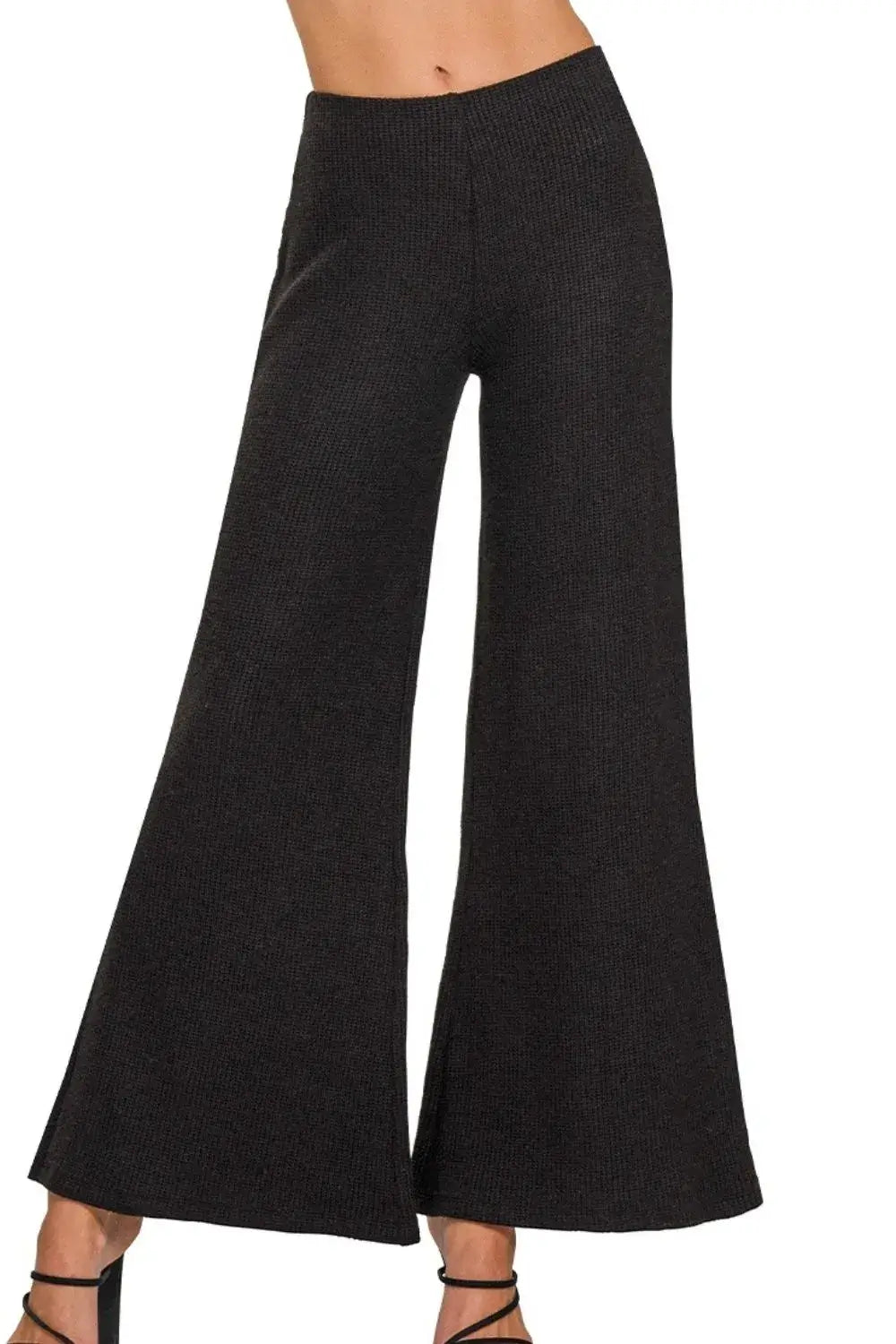 Zenana Wide Leg Flare Sweater Pants Hauptbild