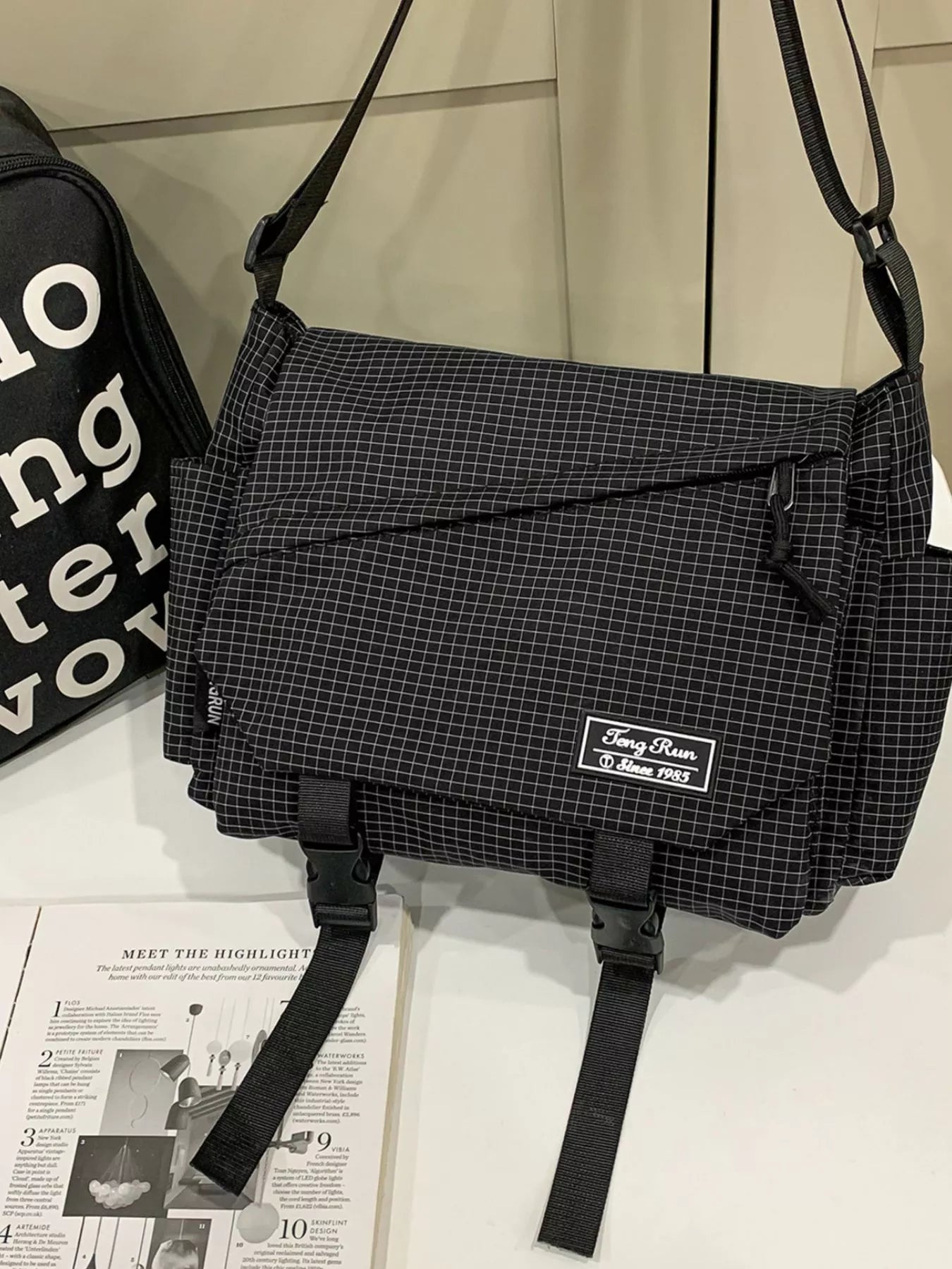 Plaid Buckle Flap Crossbody Bag Secondary image