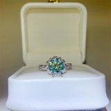 2 Carat Moissanite 925 Sterling Silver Ring - felvior