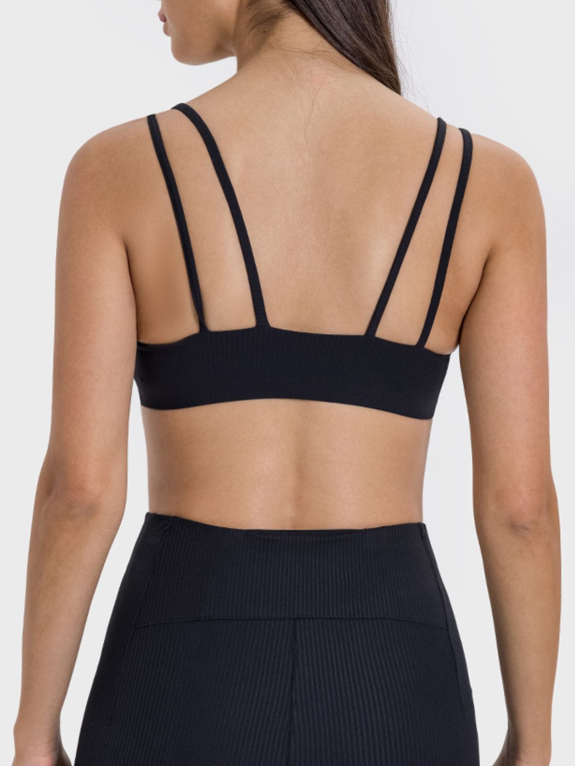 Millennia Scoop Neck Double Strap Active Cami - felvior
