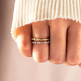 925 Sterling Silver Inlaid Zircon Ring - felvior
