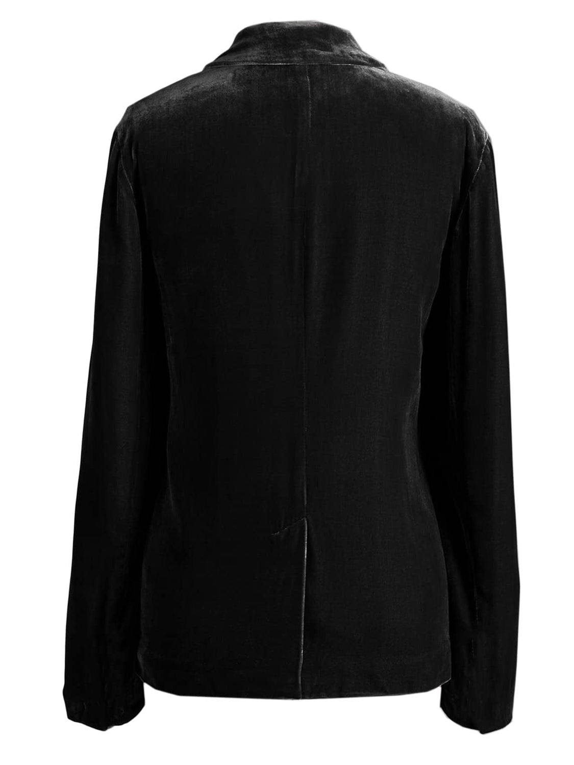 Pocketed Button Up Lapel Collar Blazer - felvior