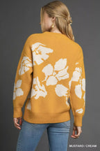 Umgee Floral Long Sleeve Sweater