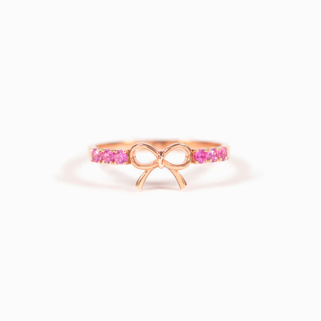 925 Sterling Silver Bow Ring - felvior