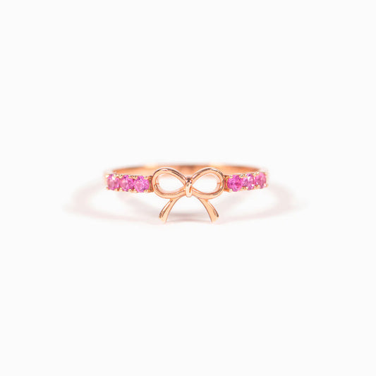 925 Sterling Silver Bow Ring - felvior