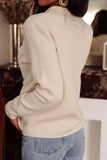 Button Up Long Sleeve Cardigan with Chest Pockets - felvior