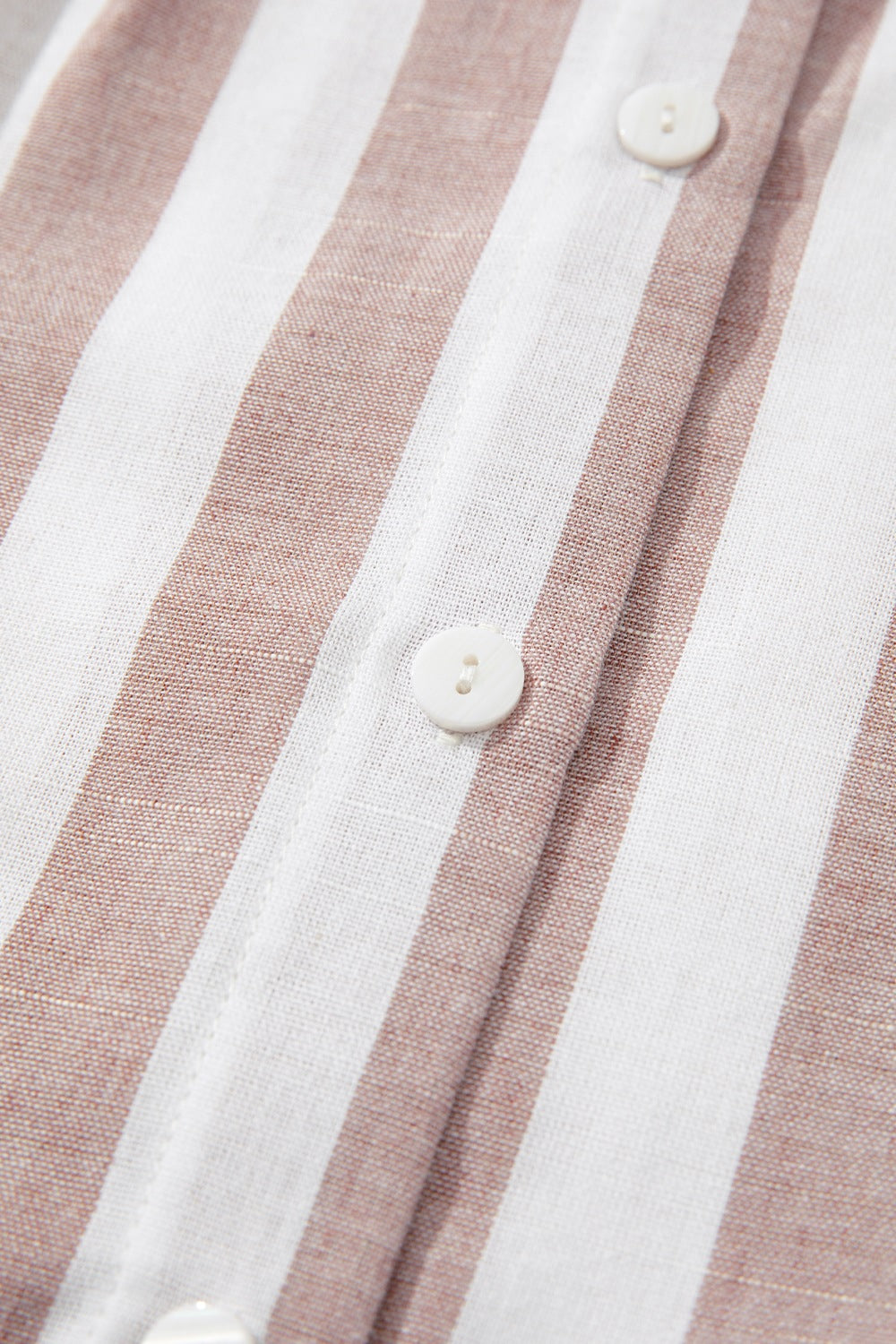 Stripe Button Down Sleeveless Shirt - felvior