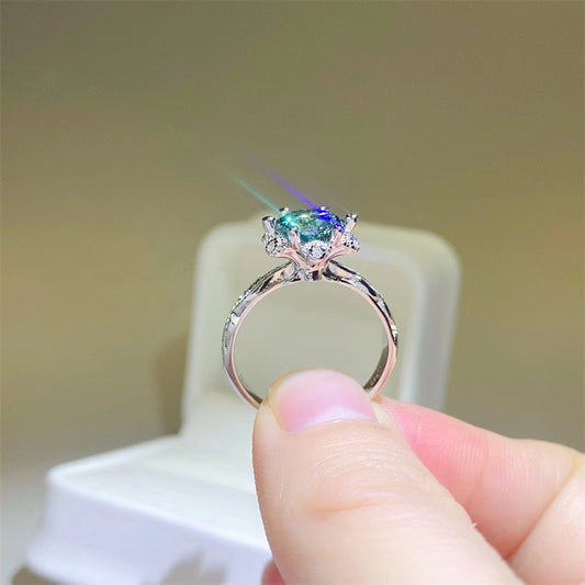 2 Carat Moissanite 925 Sterling Silver Ring - felvior