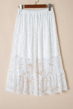 Lace High-Low Skirt