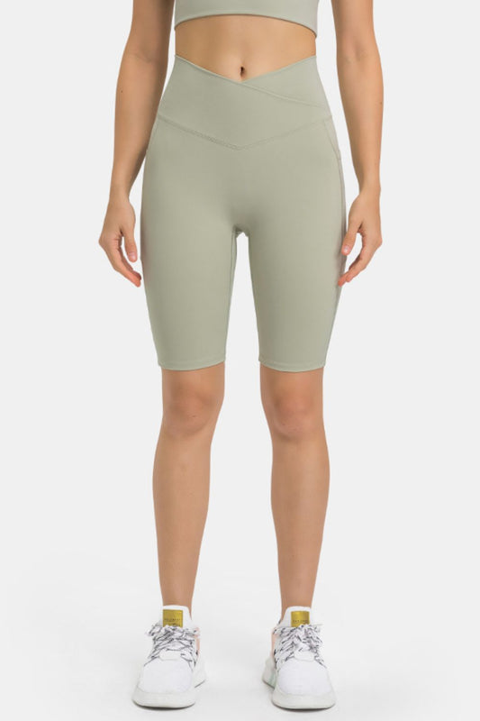 Millennia High Waist Biker Shorts with Pockets - felvior