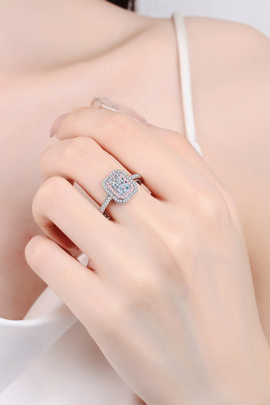 1 Carat Moissanite 925 Sterling Silver Ring - felvior