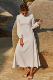 Puff Sleeve Flounce Dress - felvior