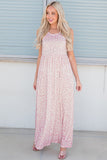 Leopard Round Neck Sleeveless Maxi Dress - felvior
