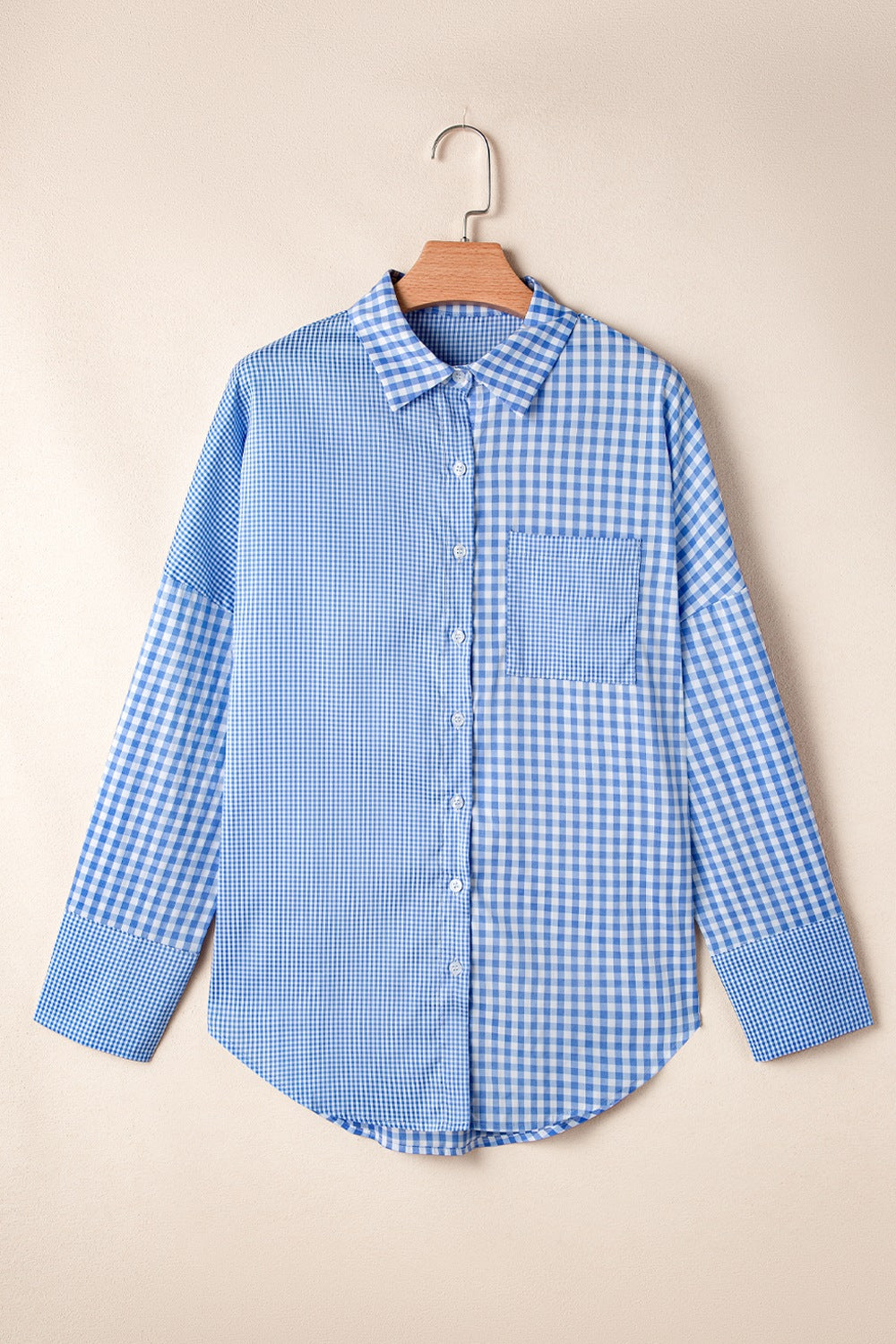 Plaid Button Up Long Sleeve Shirt - felvior