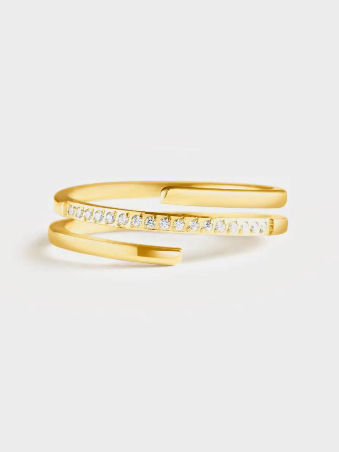 925 Sterling Silver Inlaid Zircon Ring - felvior