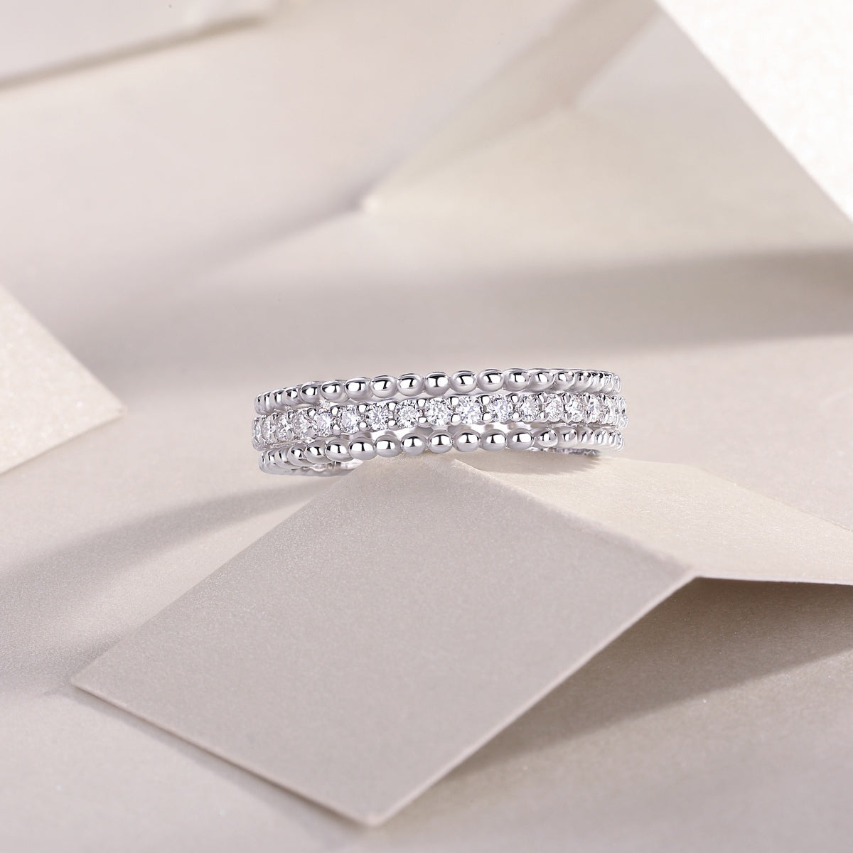 Moissanite 925 Sterling Silver Ring Zweitbild