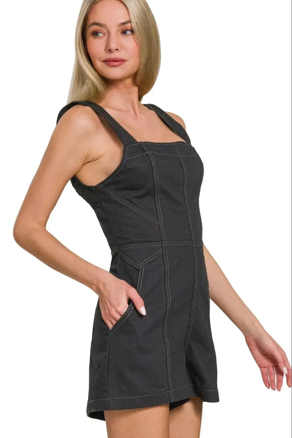 Zenana Tie Back Romper