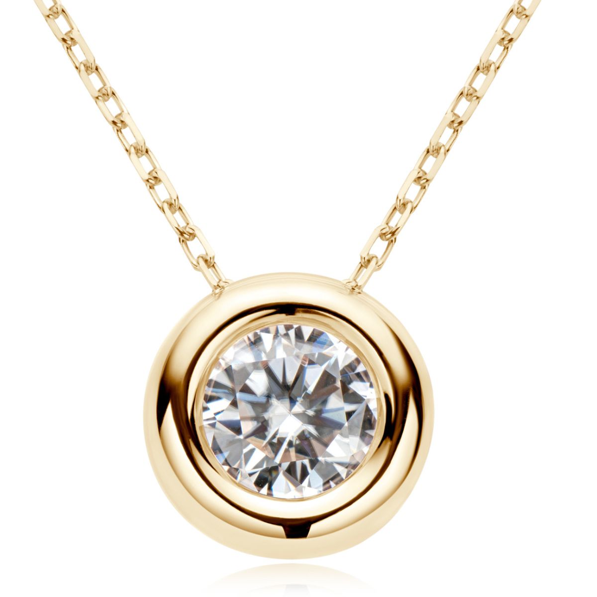 1 Carat Moissanite 925 Sterling Silver Necklace - felvior