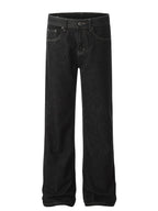 Men's Straight Leg Jeans with Pockets