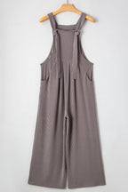 Corded Adjustable Straps Wide Leg Loose Overalls
