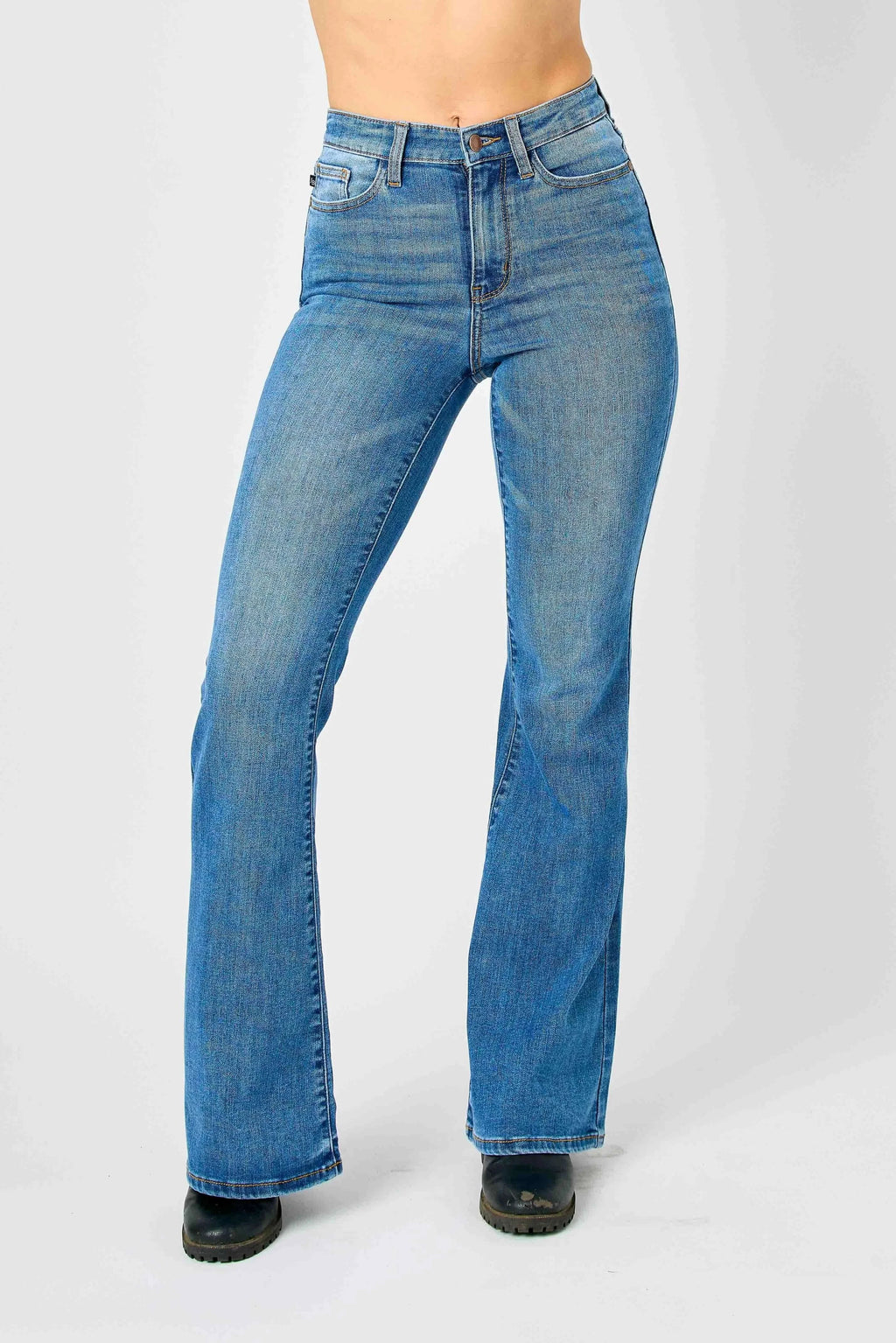 Judy Blue Full Size Hw Classic Flare Jeans Plus Size