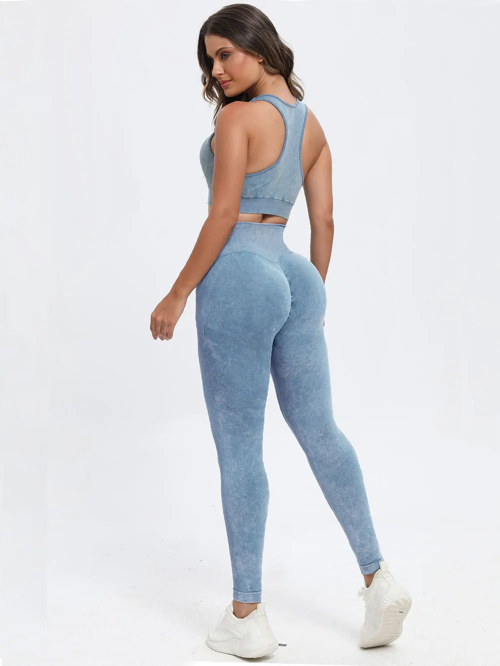 Scoop Neck Wide Strap Top and Pants Active Set Secondary image
