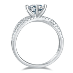 1 Carat Moissanite 925 Sterling Silver Ring