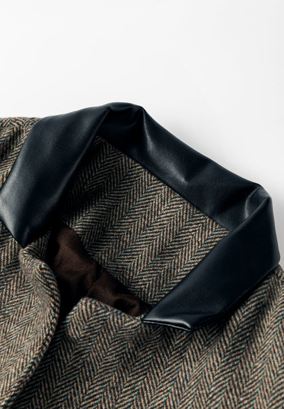 Pocketed Buttoned Long Sleeve Blazer - felvior