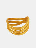 Titanium Steel Three-Layered Ring - felvior