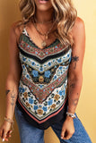 Mixed Floral Chevron Pattern Cami - felvior