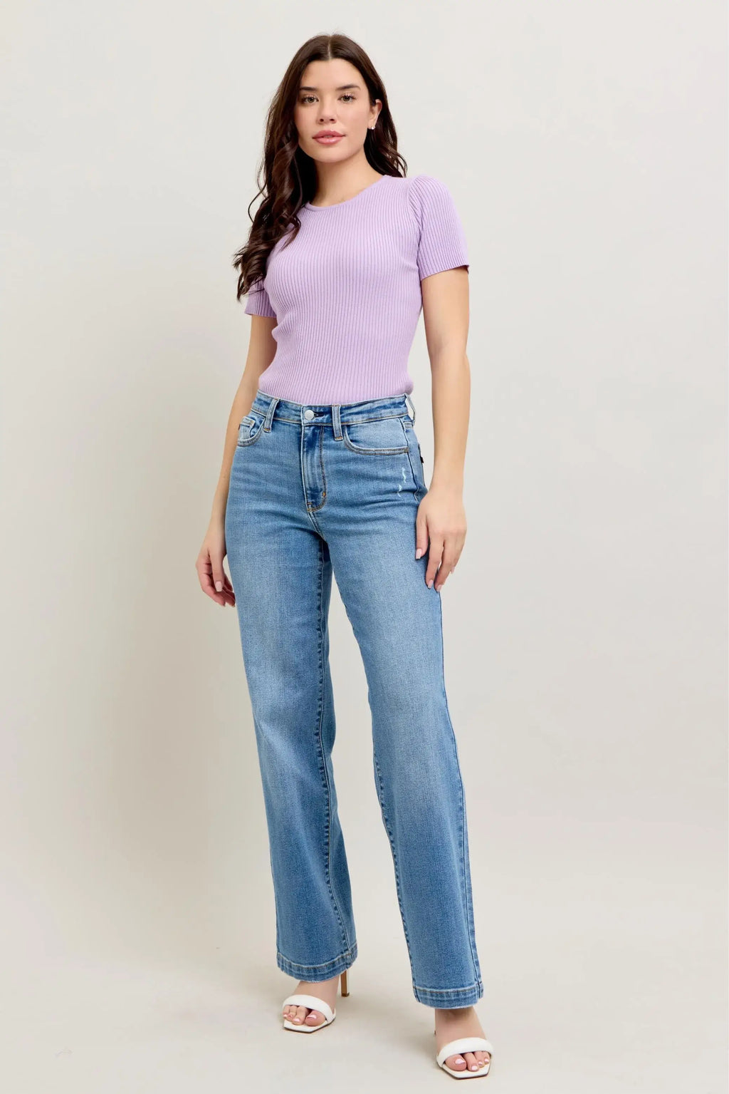 Judy Blue Full Size High Waist Straight Jeans Plus Size