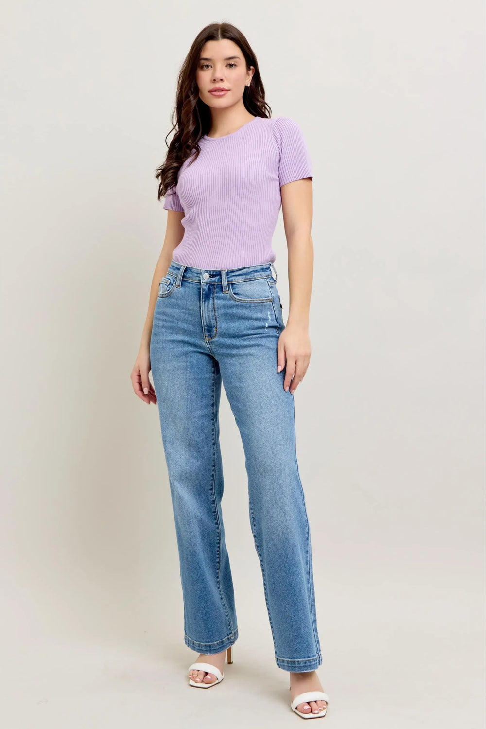 Judy Blue Full Size High Waist Straight Jeans Plus Size
