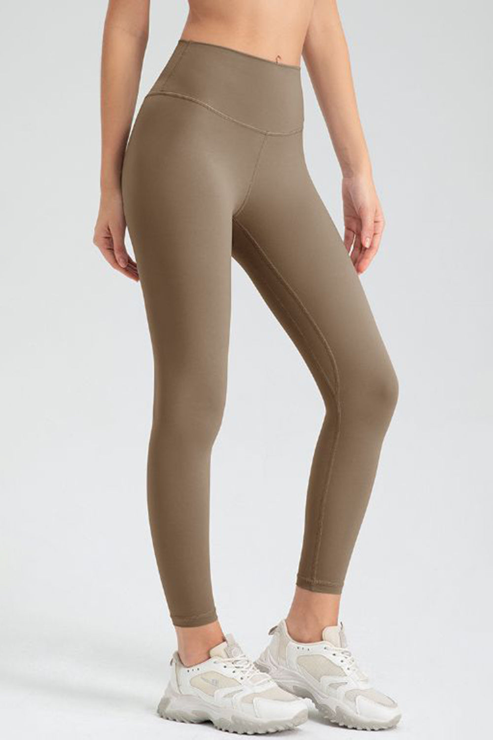 Wide Waistband Slim Fit Active Leggings - felvior