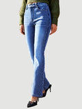 Straight Leg Jeans with Pockets - felvior
