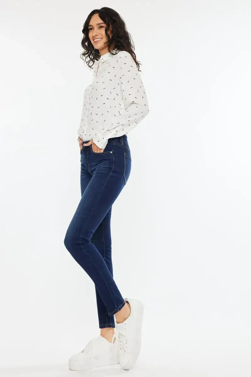 Kancan Mid Rise Super Skinny Jeans