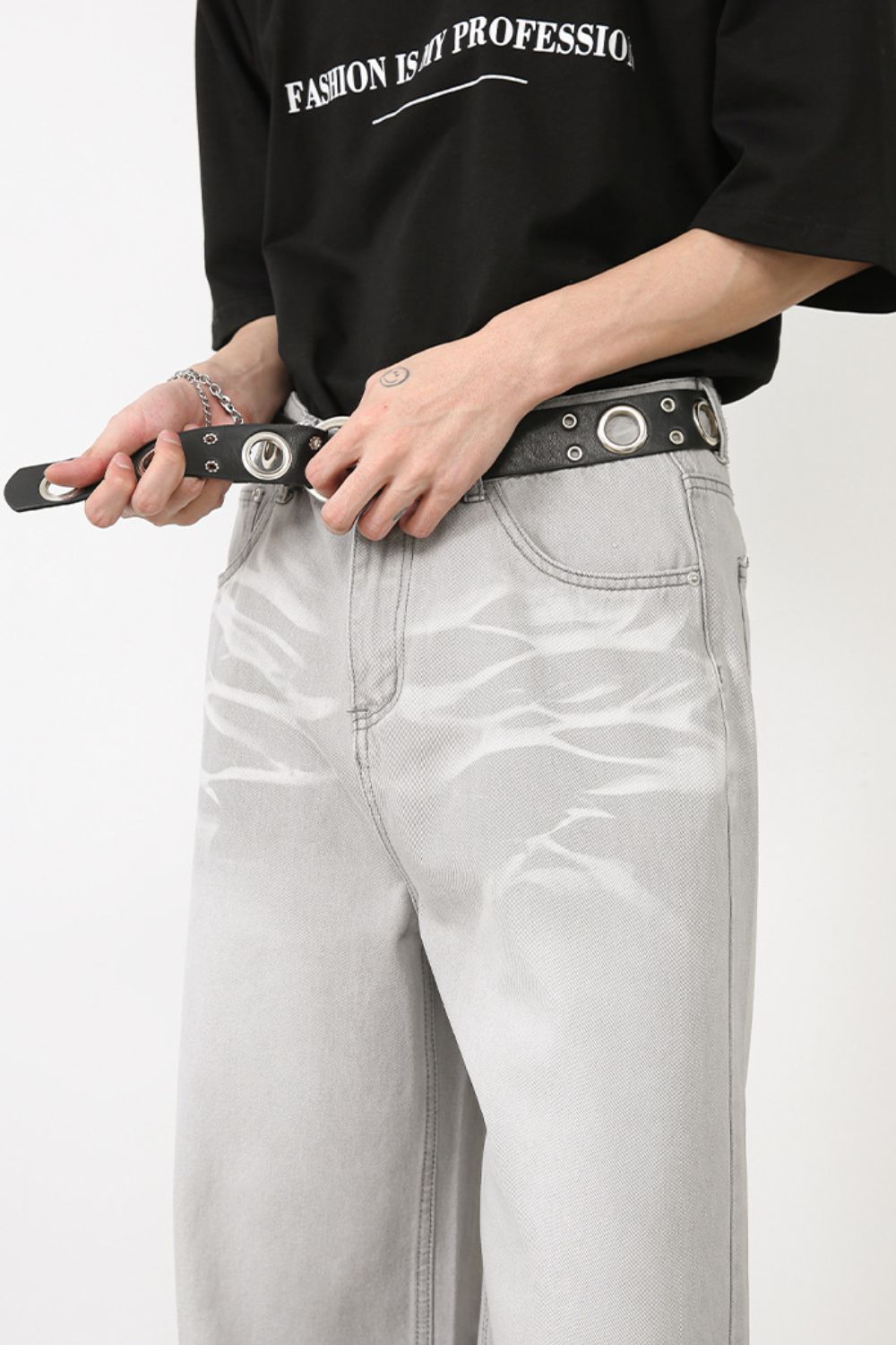 Men's Loose Fit Jeans - felvior