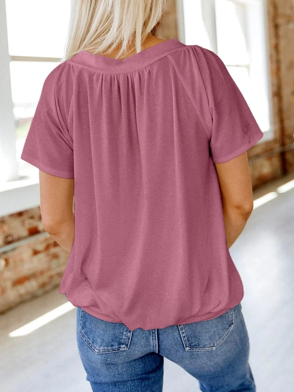 V-Neck Short Sleeve T-Shirt