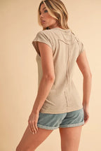 Aemi+Co Round Neck Short Sleeve T-Shirt
