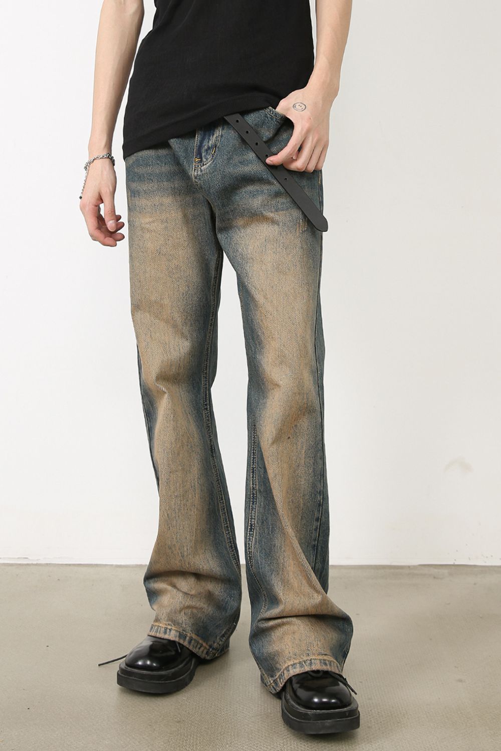 Men's Bootcut Jeans with Pockets Hauptbild