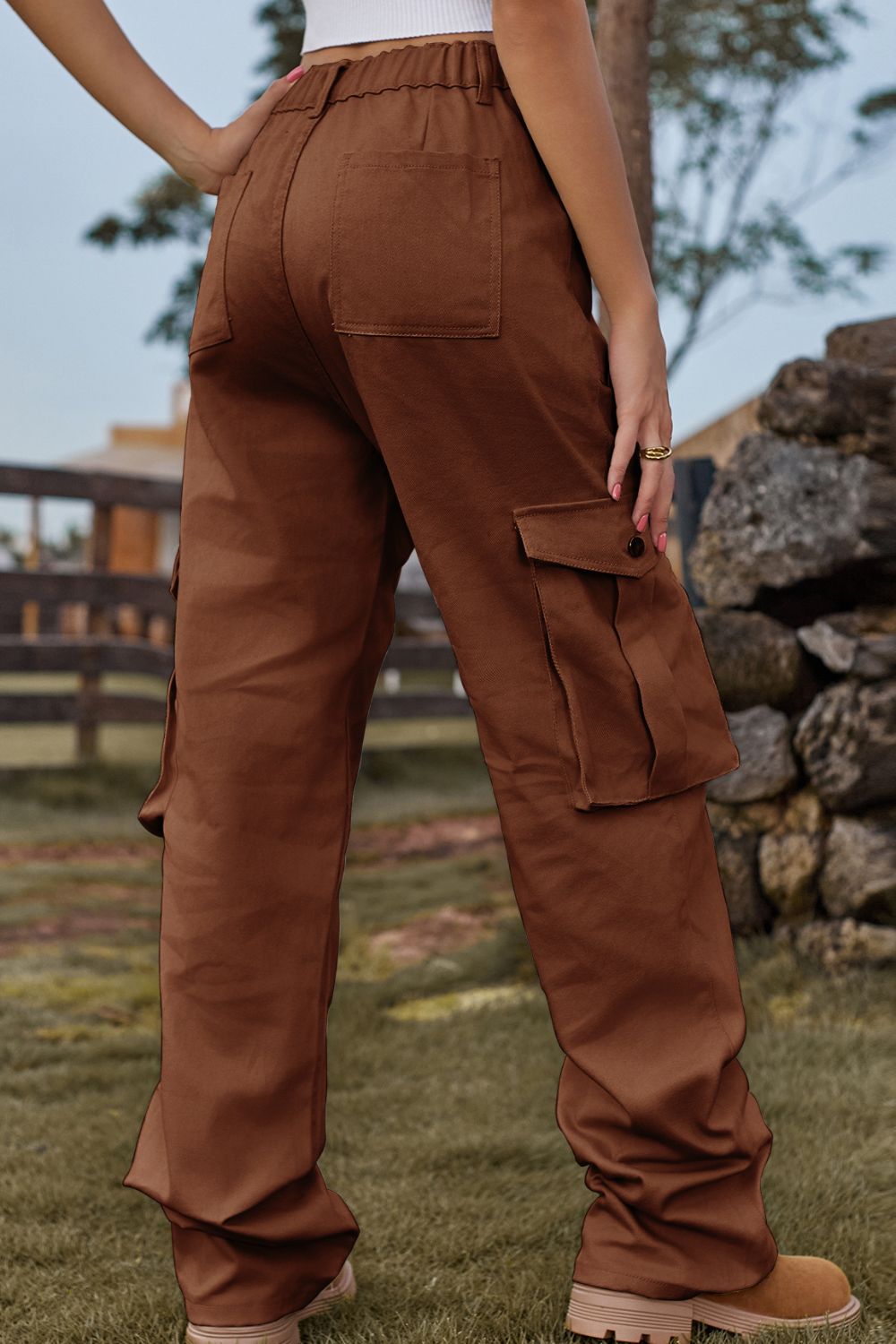 Loose Fit Long Jeans with Pockets - felvior