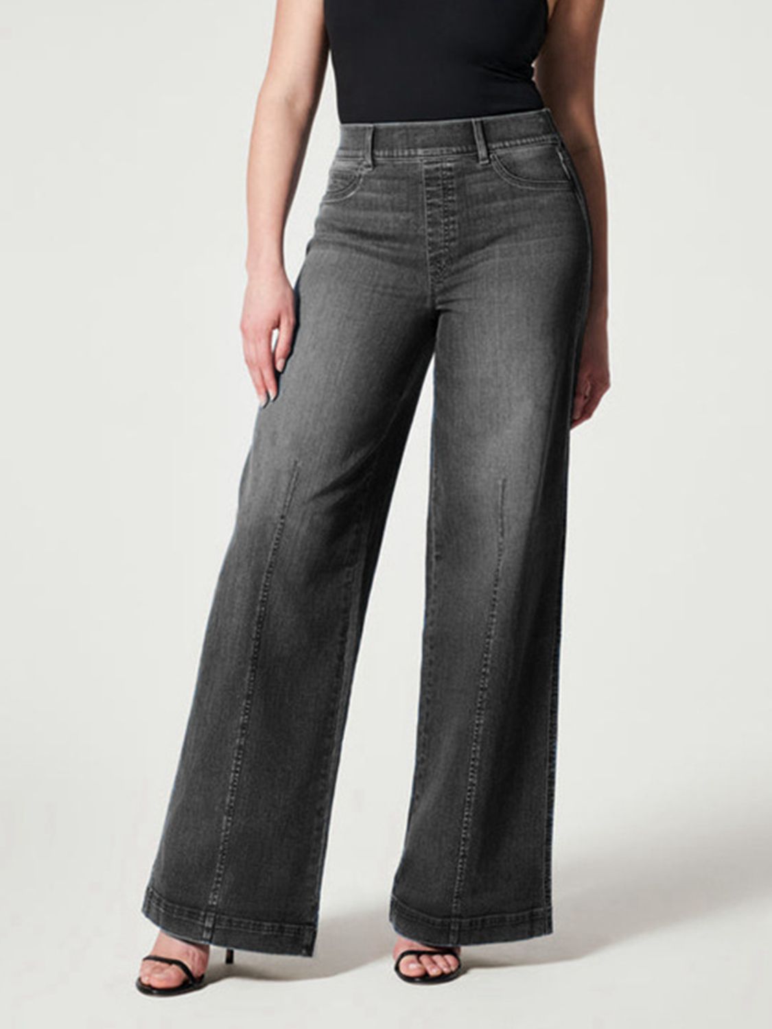Wide Leg Long Jeans - felvior