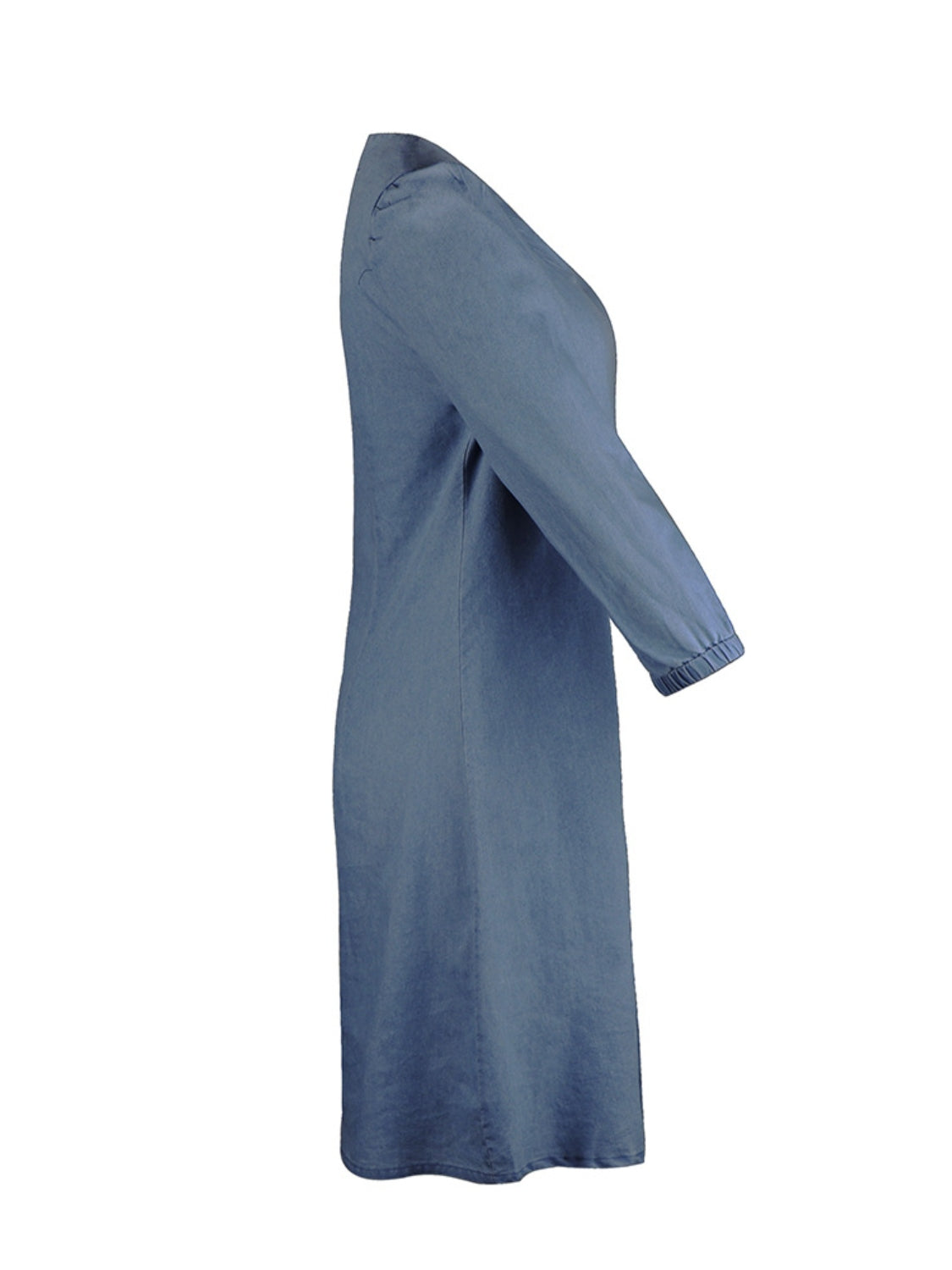 Full Size V-Neck Half Sleeve Dress - felvior