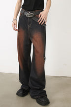 Men's Wasteland Style Wide Leg Jeans