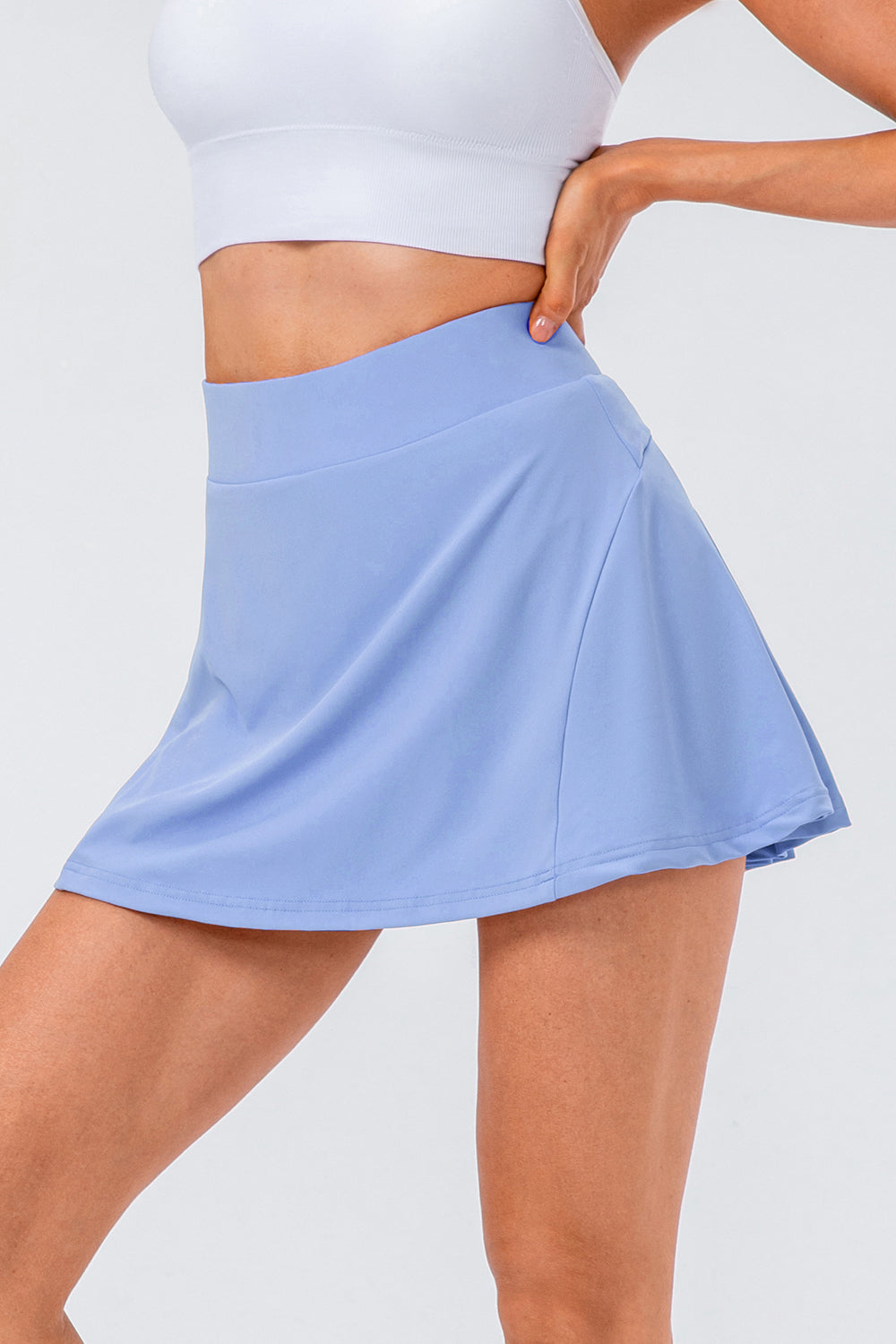 High Waist Pleated Active Skirt - felvior