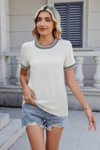Round Neck Short Sleeve T-Shirt