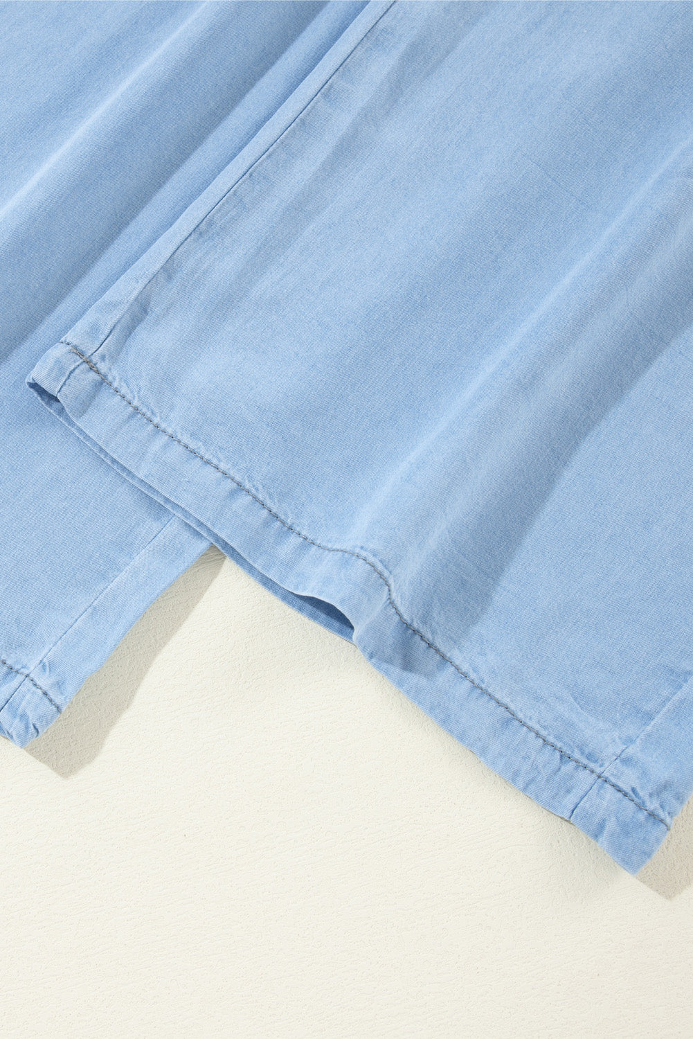 Drawstring Wide Leg Jeans - felvior