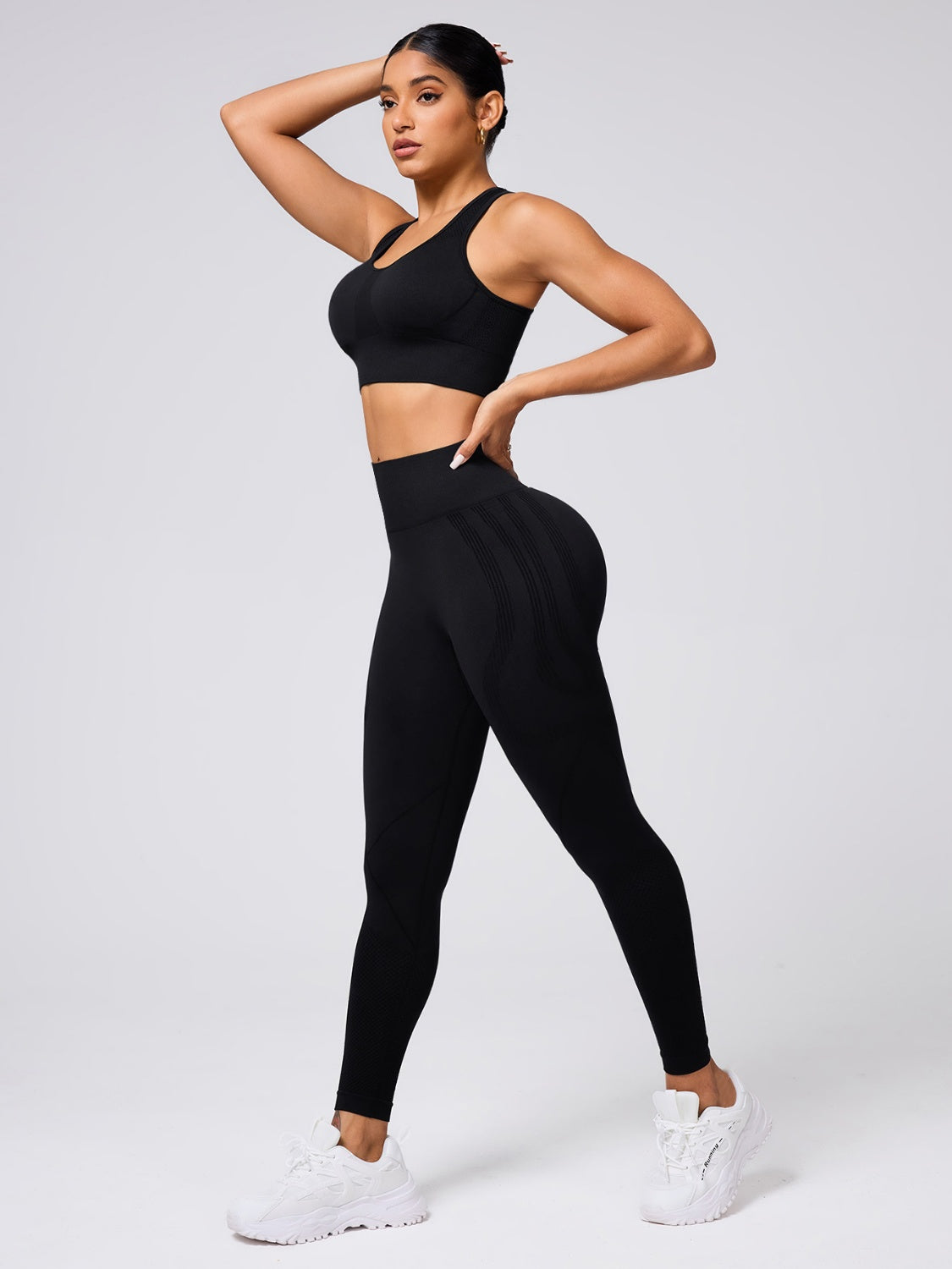 Round Neck Wide Strap Tank and Leggings Active Set - felvior